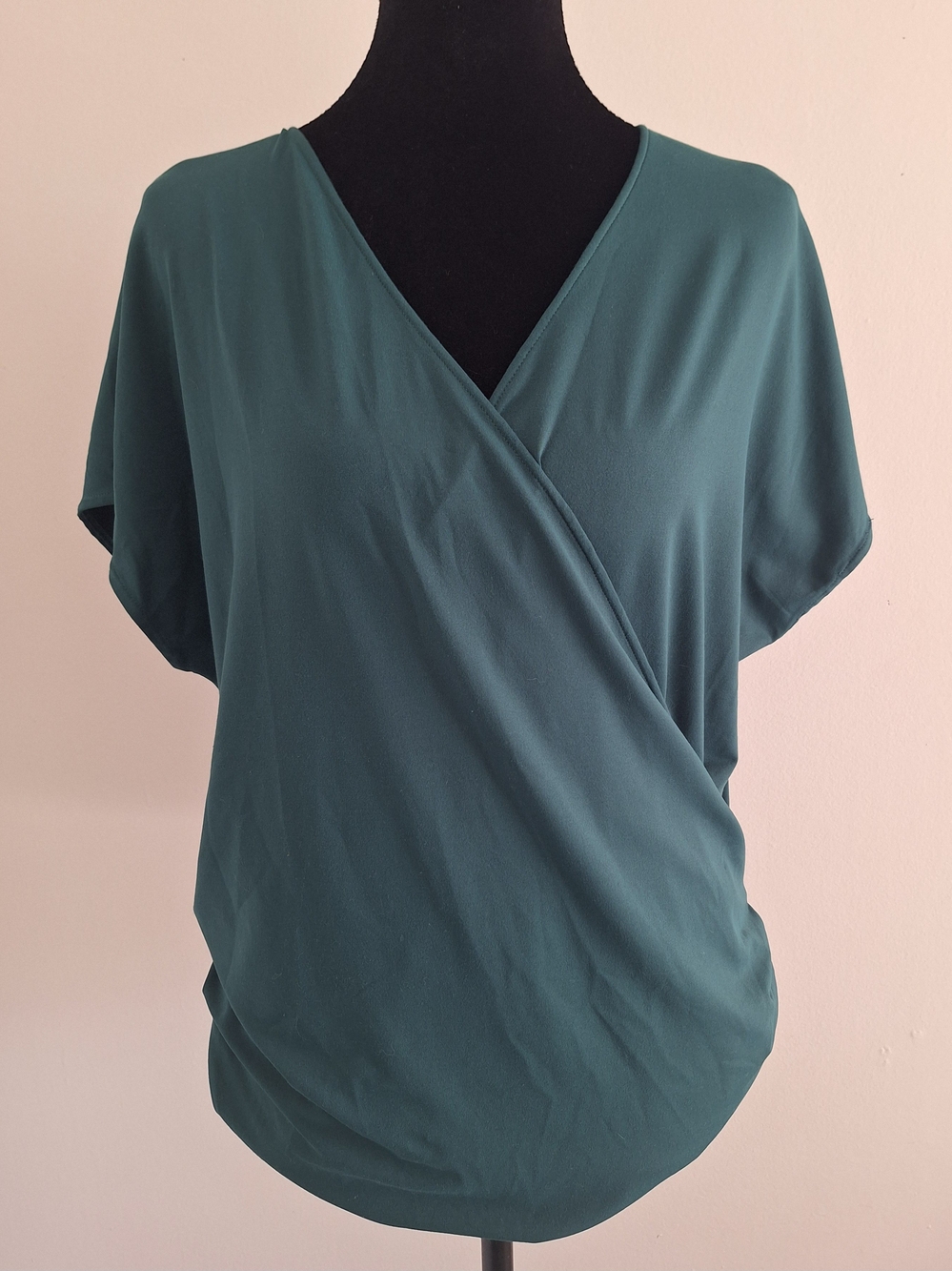 Halara Teal V-Neck Sleeveless Wrap Shirt
